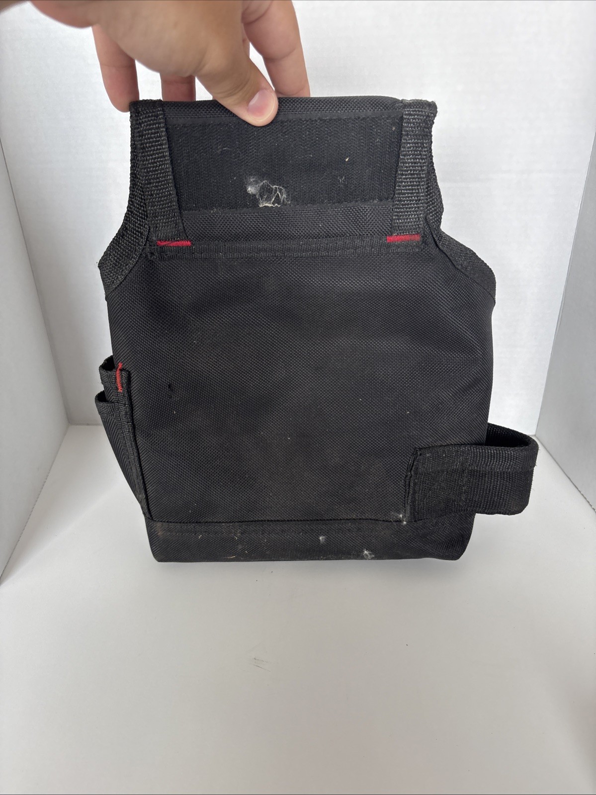 Husky Maintenance Tool Belt Pouch 9-Pocket Nylon Polyester Black Back Flap