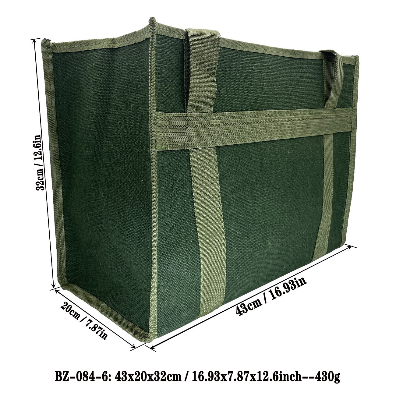 17inch Multi-Purpose Open Tote Tool Bag large space Portable 16.93×7.87×12.6inch