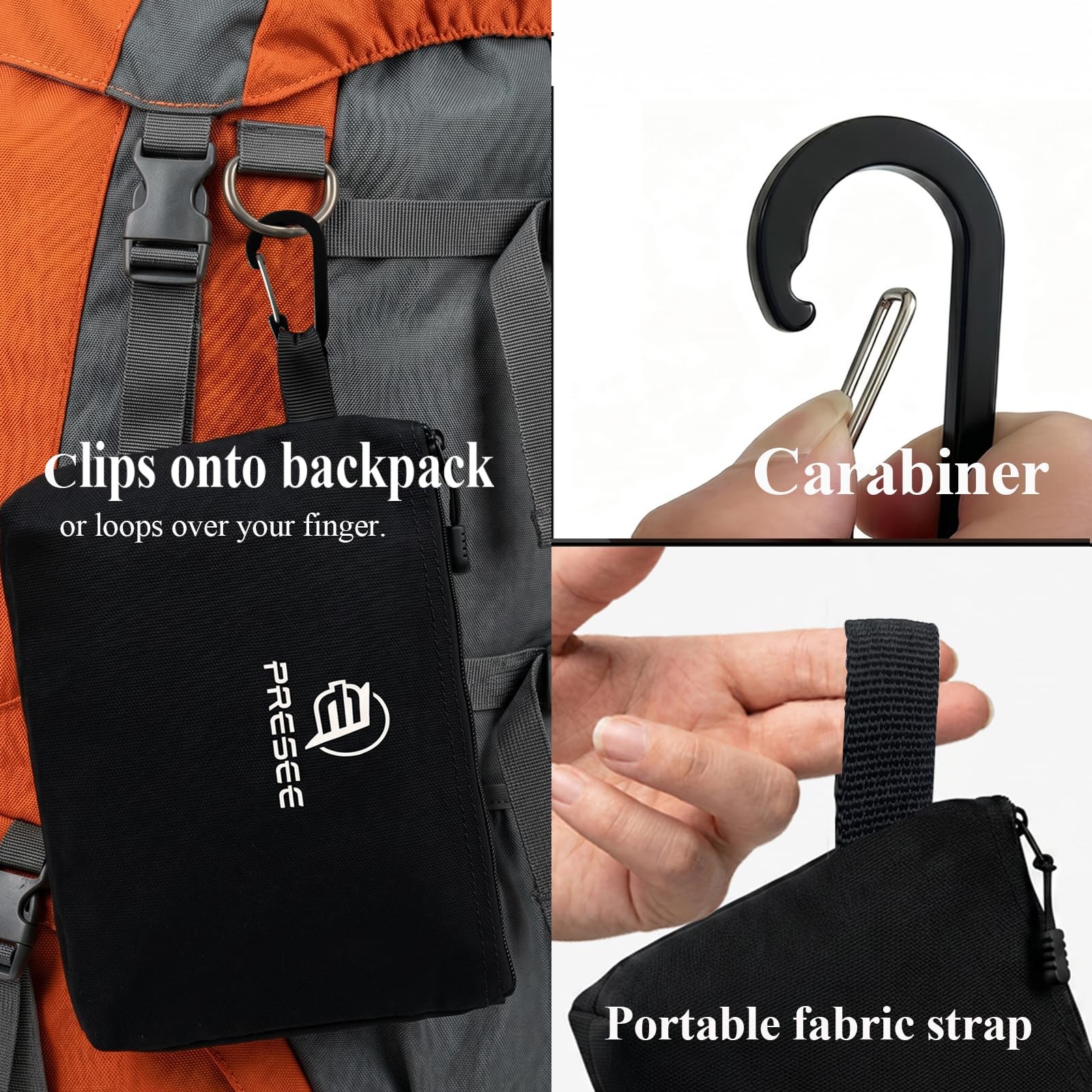 Heavy Duty Canvas Tool Pouch, Multi-Purpose Zipper Utility Bag, Durable Stora…