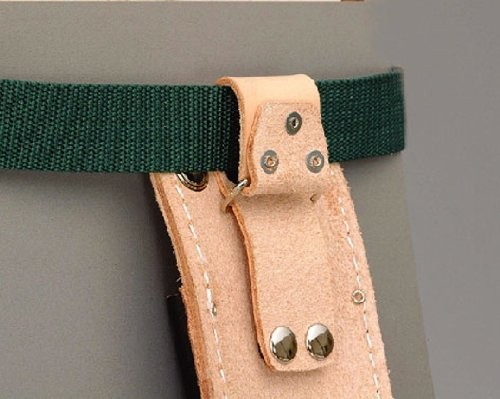 Kozuchi SN-12R Black Leather Folding Saw Case with Slide Hook and Button Closure