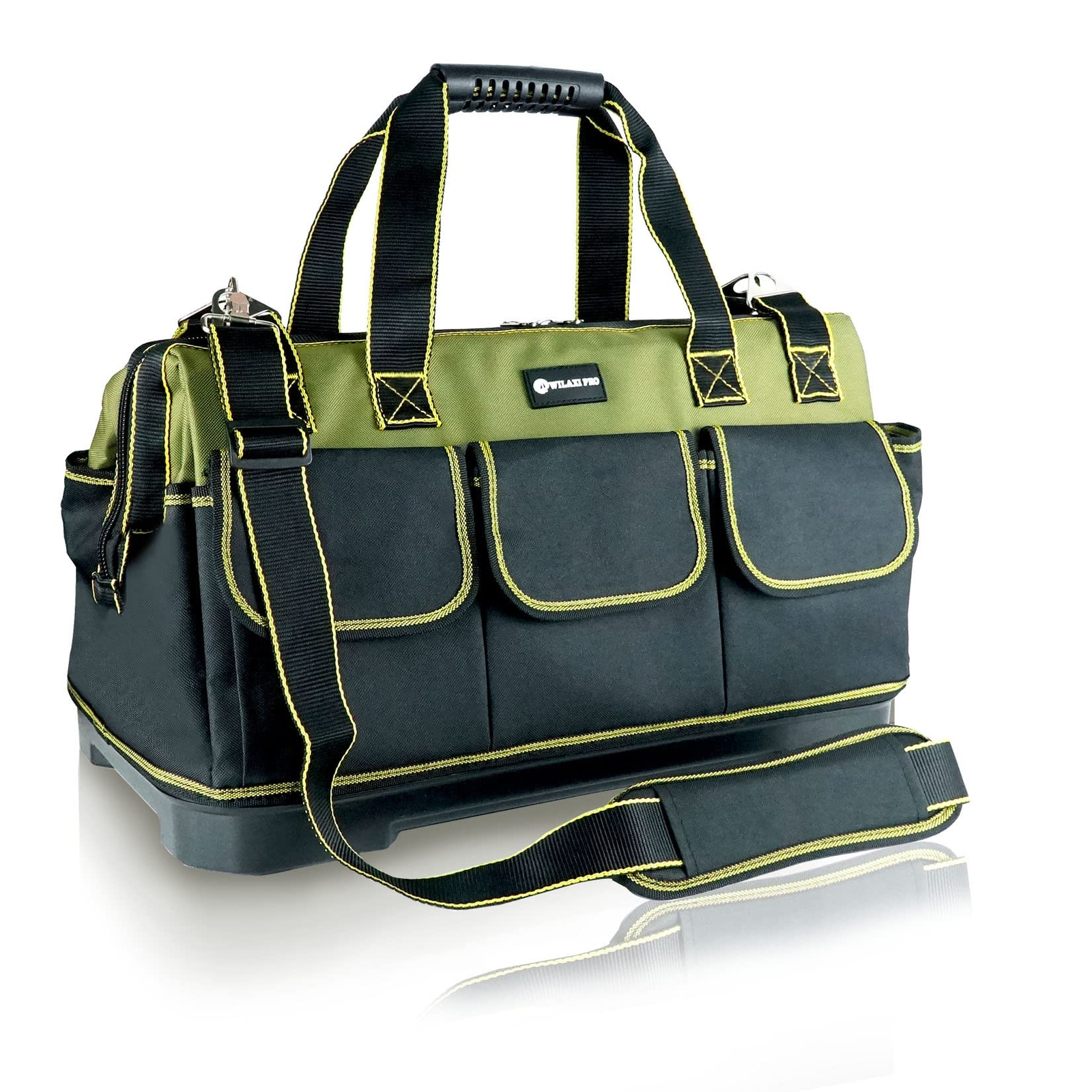 17in Tool Bag For Men Heavy Duty With Waterproof Molded Base High Capacity Wide