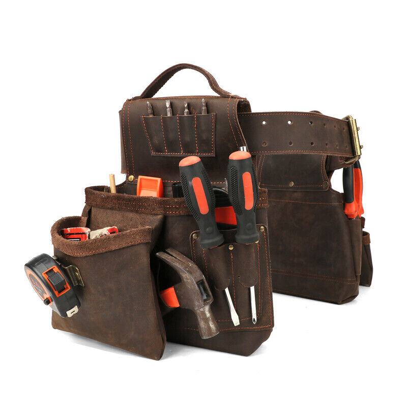 Leather Carpenter Framer Tool Organizer Belt/Pouch/Bag/Holder Carrying