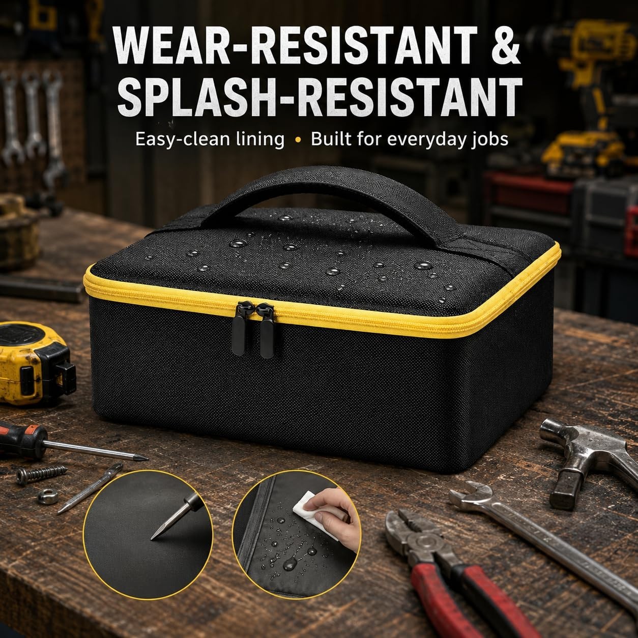 Storage Bag for 20V MAX Angle Grinder, Fits FLEXVOLT Brushless, Holds Battery &