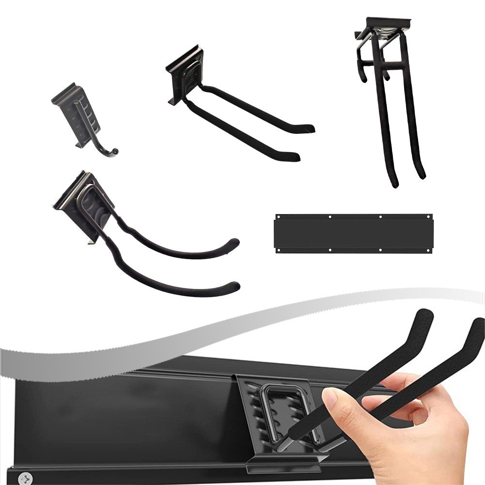 Sleek Design Wall Mount Rack Perfect for Organizing Various Tools Easily