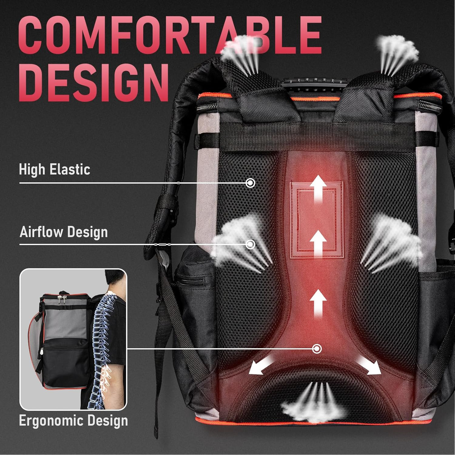 Heavy-Duty Welding Backpack with Helmet Catch – Large Capacity Tool Bag