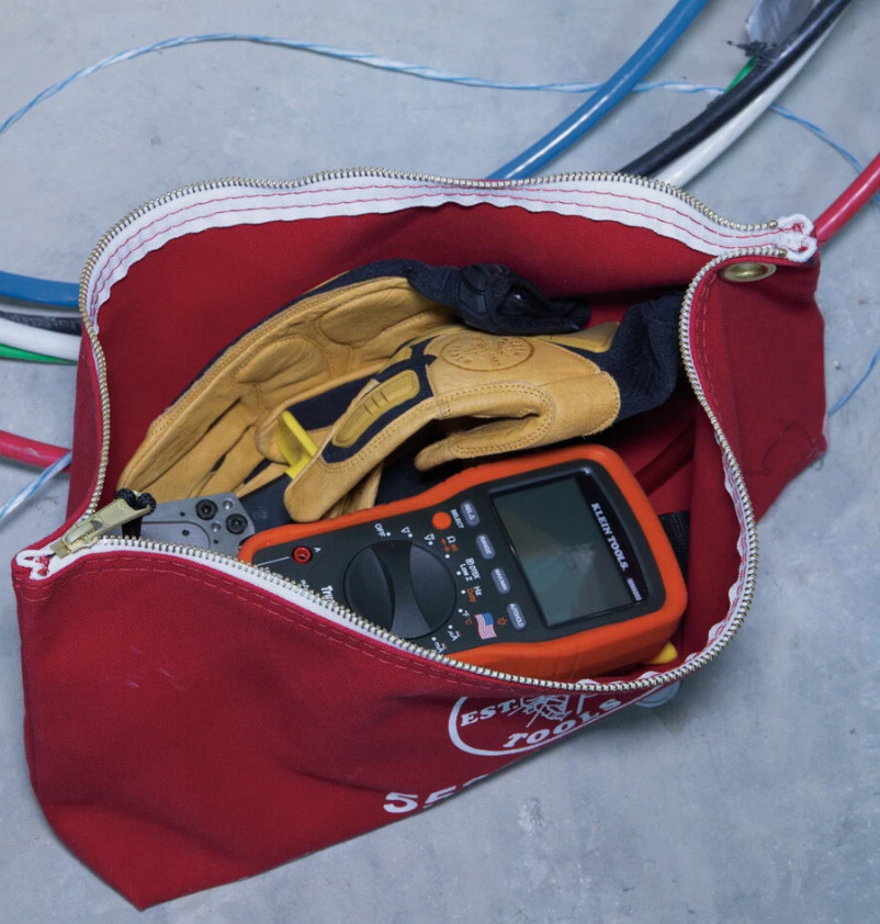 Klein Tools 5539LRED Canvas Bag with Zipper, Large RedView Sold History
