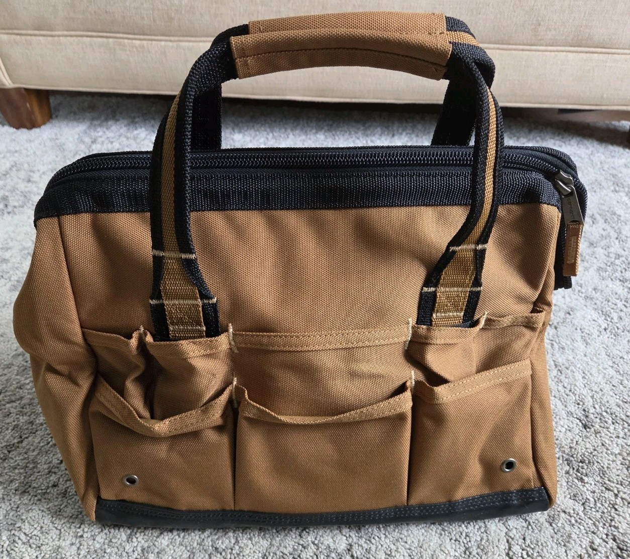 Carhartt 14 ” Quality Heavy-duty Tool Bag with 26 Pockets Padded Huge Opening