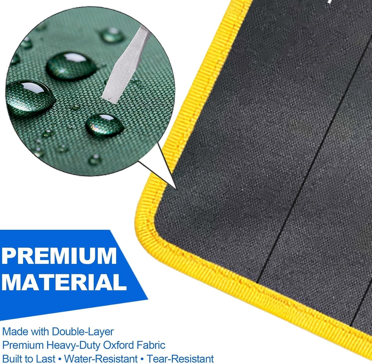 2PCS Wrench Roll up Pouch Wrench Organizer Roll Up Tool (BAG ONLY)