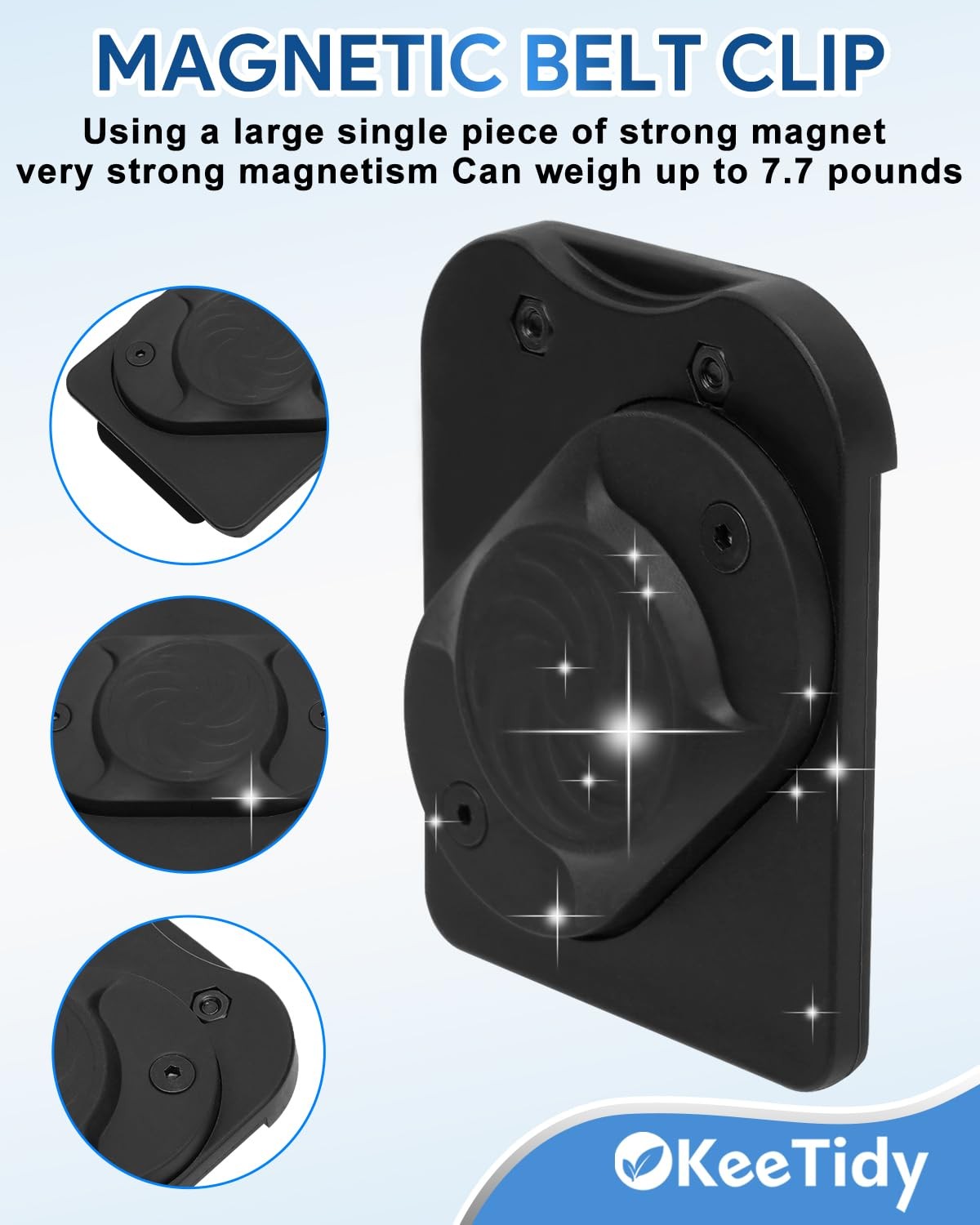 Magnetic Tool Holder Belt, Heavy Duty Magnetic Tool Organizer with Belt Clip,…