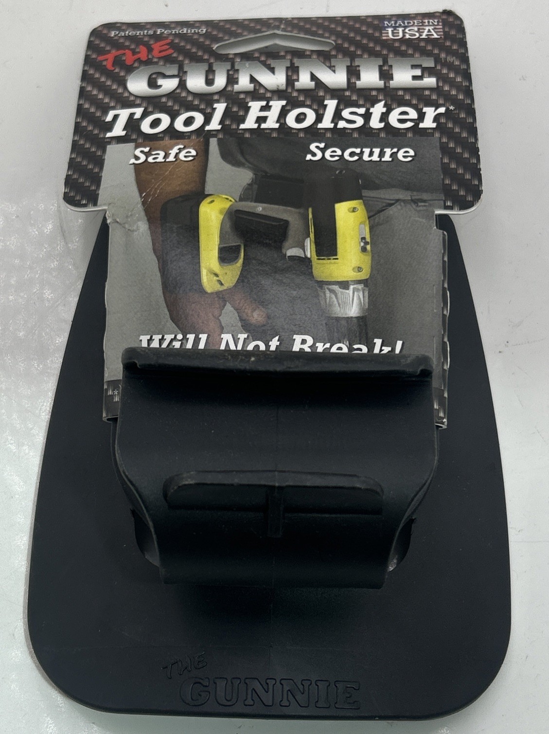 The Gunnie Universal Cordless Drill and Tool Holster / Hook, Black