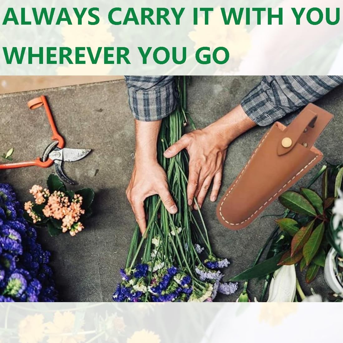 Pliers Holster with Snap Gardening Case Pouch Bag Scissor Tool Holder Belt Cover