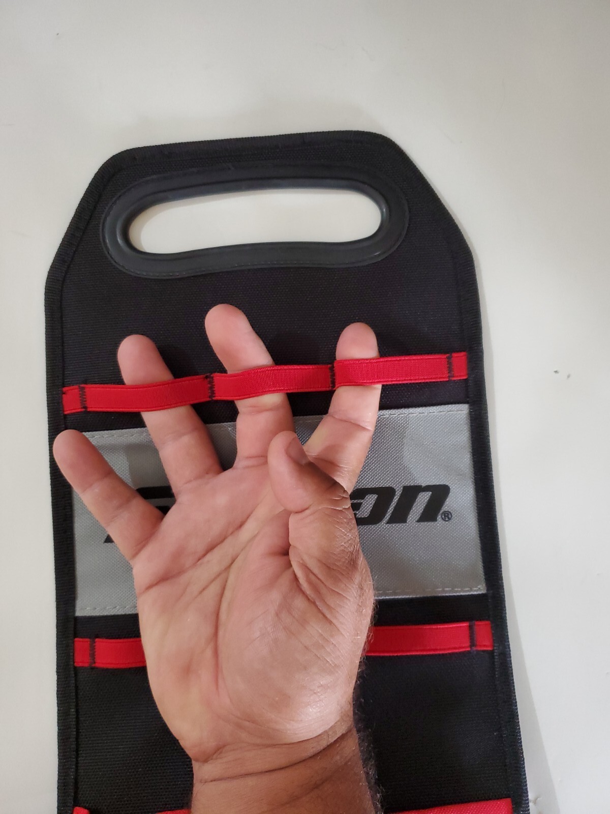 Snap On Tools carry bag organizer tools 6 pockets 12 elastic opening W/logo NEW!