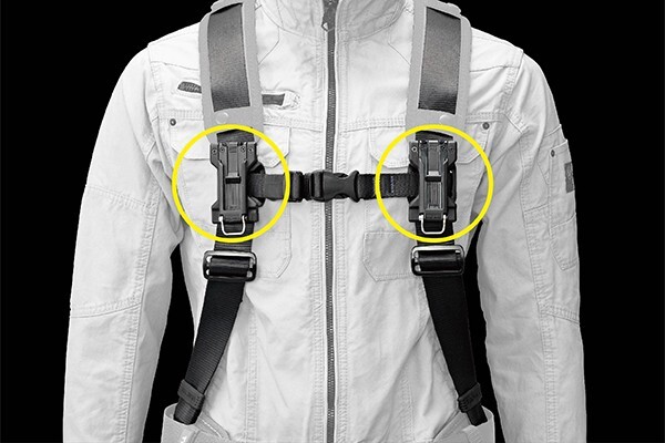 TAJIMA Safety Support Suspenders S with Holder SFSSF-BK made in Japan