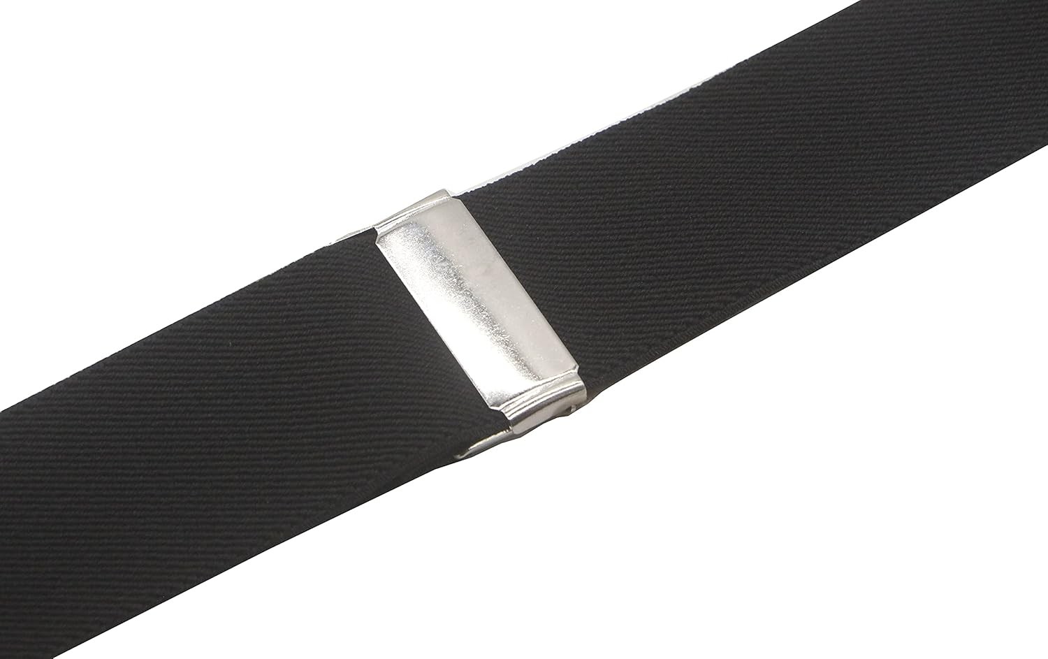 Mens Suspenders with 3 Swivel Hooks Belt Loops 1.4 Inch Wide Heavy Duty Black