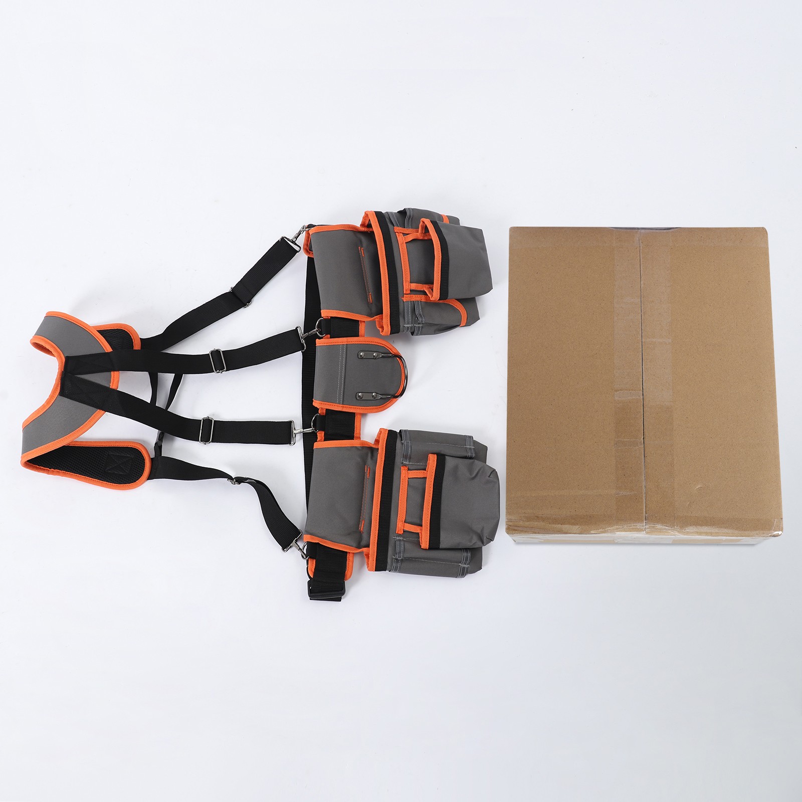 Electrician Tool Bag Tool Belt with Suspenders Adjustable Utility Belt Work Bag