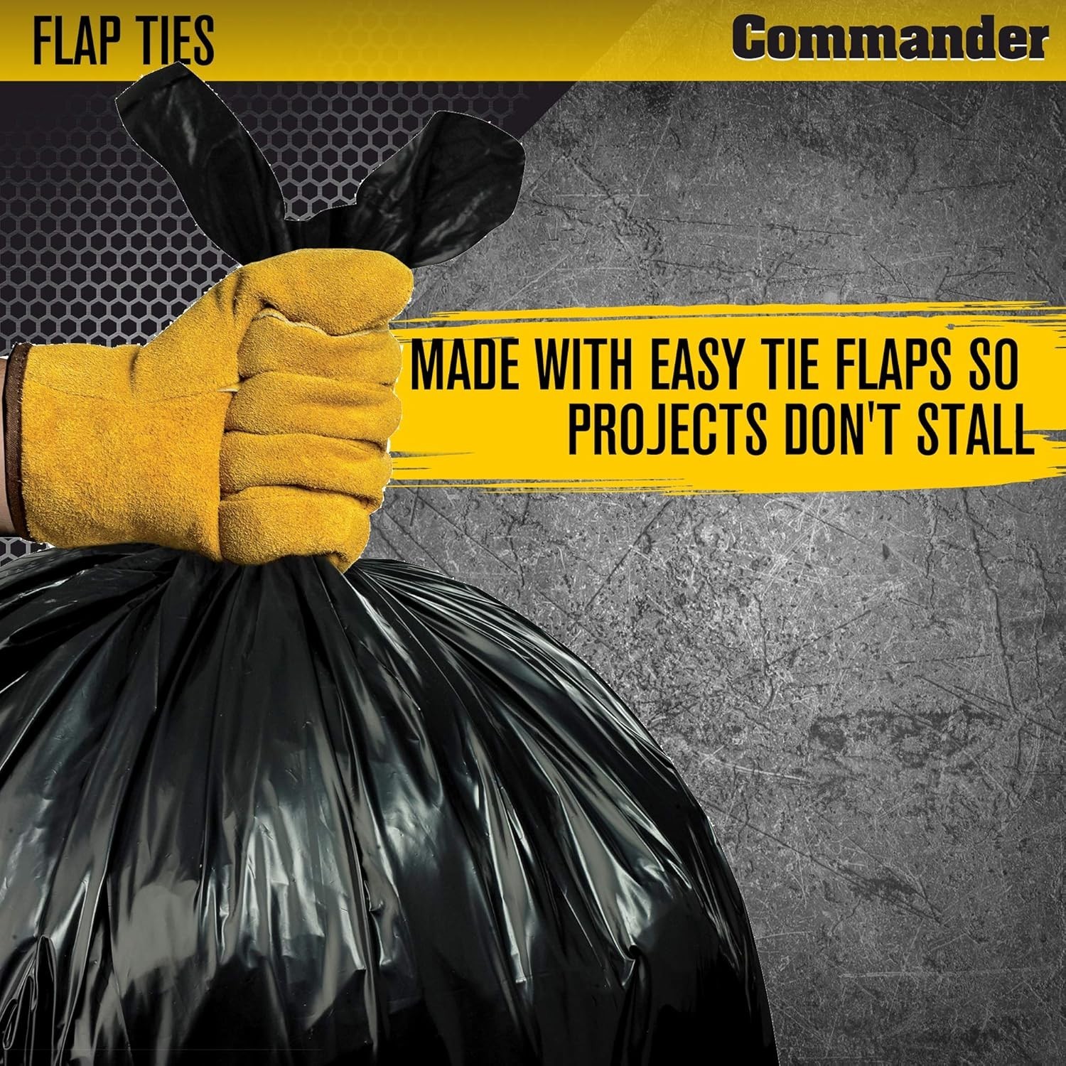42 Gallon 3 MIL Heavy Duty Contractor Trash Bags – Pack of 20 for Tough Jobs