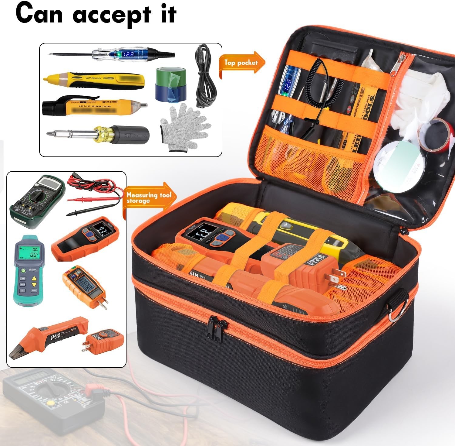 Storage Bag Compatible with Klein Tools ET310 AC Circuit Breaker, GFCI…
