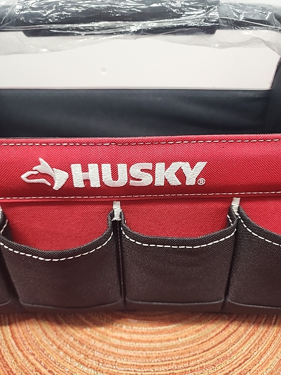 Home Depot~Husky 15 In. Open Top Tool Bag 10 Pockets Padded Handle New With Tags