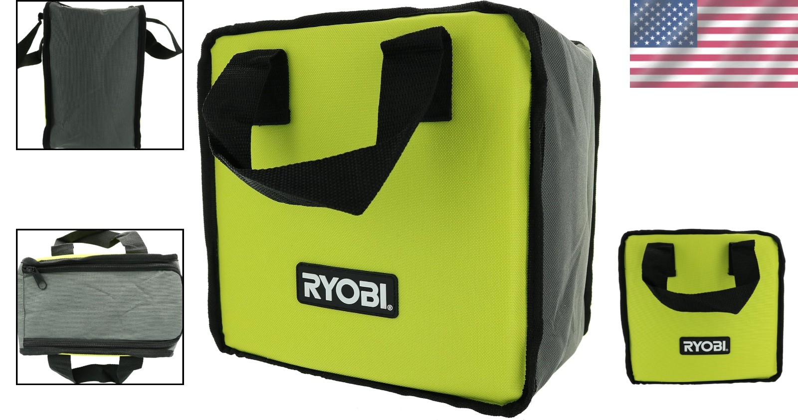 Stylish Lime Green Tool Tote with Removable Divider – Perfect for Tools & More