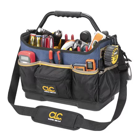 Clc Work Gear Pb1580 Tool Box, Black, Ballistic Polyester, 17 Pockets