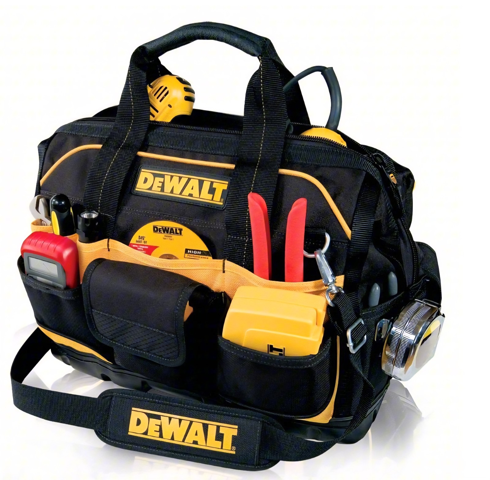 EUC DeWalt DG5528 18″ Closed Top Tool Bag Ballistic Poly Heavy Duty 33 Pockets