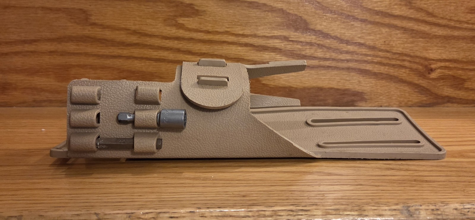 Heavy Duty Drill & Bit Holster For Tool Belt No Tool Holster Only Brown Silicone