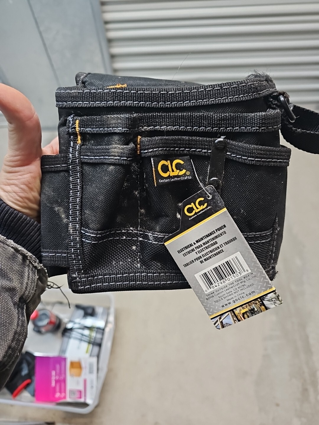 CLC 1503 Black,Tool Pouch,Polyester 2VEK2