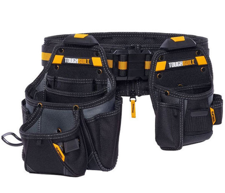 TOUGHBUILT TB-CT-111CP Tool Belt Set w/ ClipTech Pouches