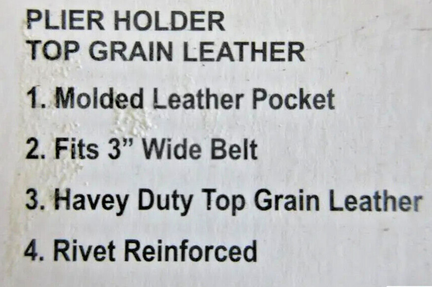 PRIMAX Leather 8: or large Plier Pouch Top Grain Belt Cut H123
