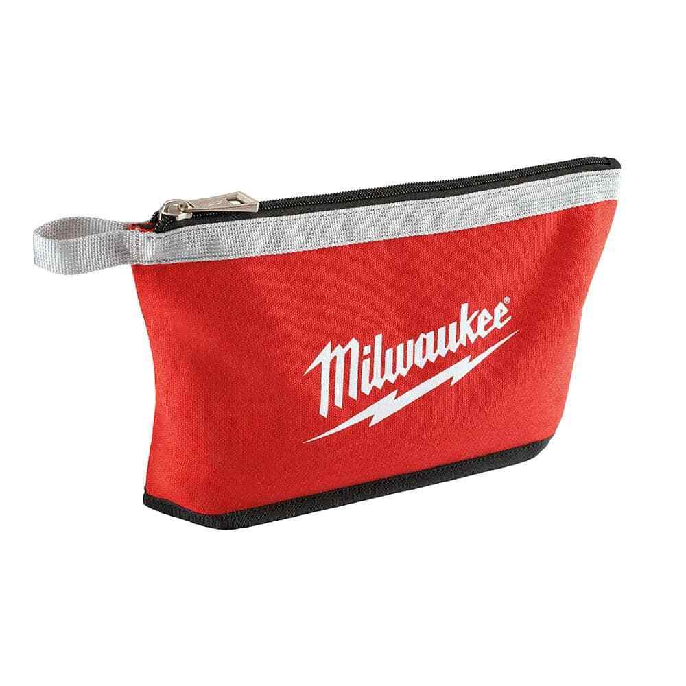 Milwaukee Zipper Tool Bag Storage Organizer Pouch Work Multi Color 12 in. 3