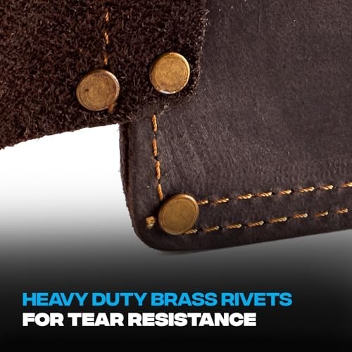 Heavy Duty Leather Utility Knife Pouch – Belt Sheath for Box Cutters & Snips, Fi