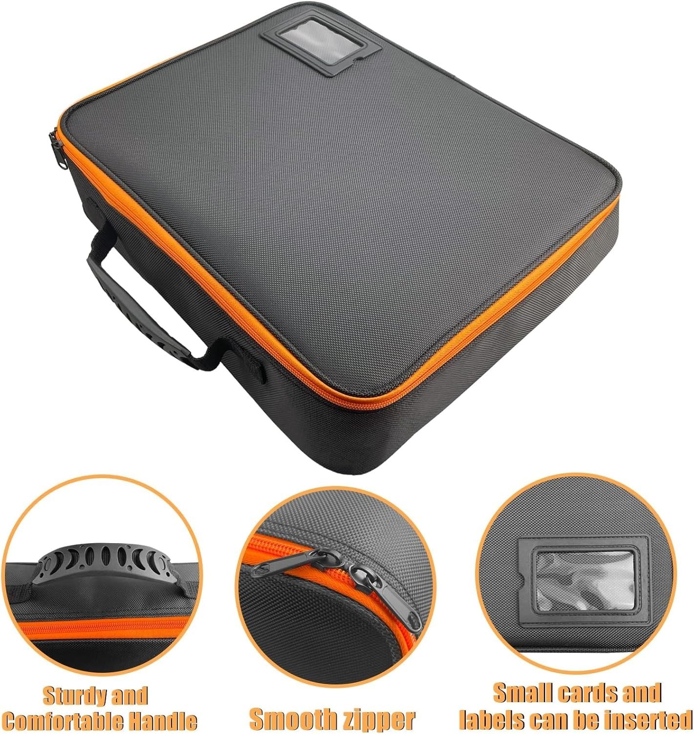 Impact-Resistant Tool Battery Case with Waterproof Design and Removable Dividers