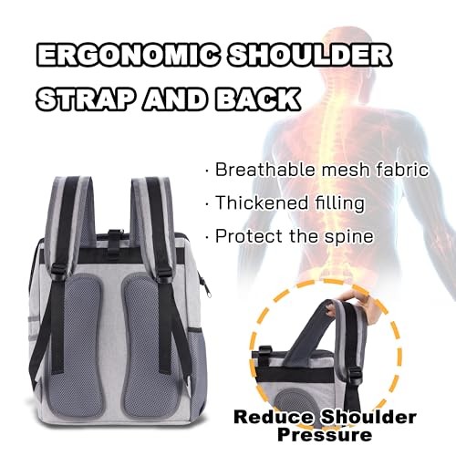 Backpack Tool Bag With Padded Back Support Heavy Duty Kit Carrier Storage Bags