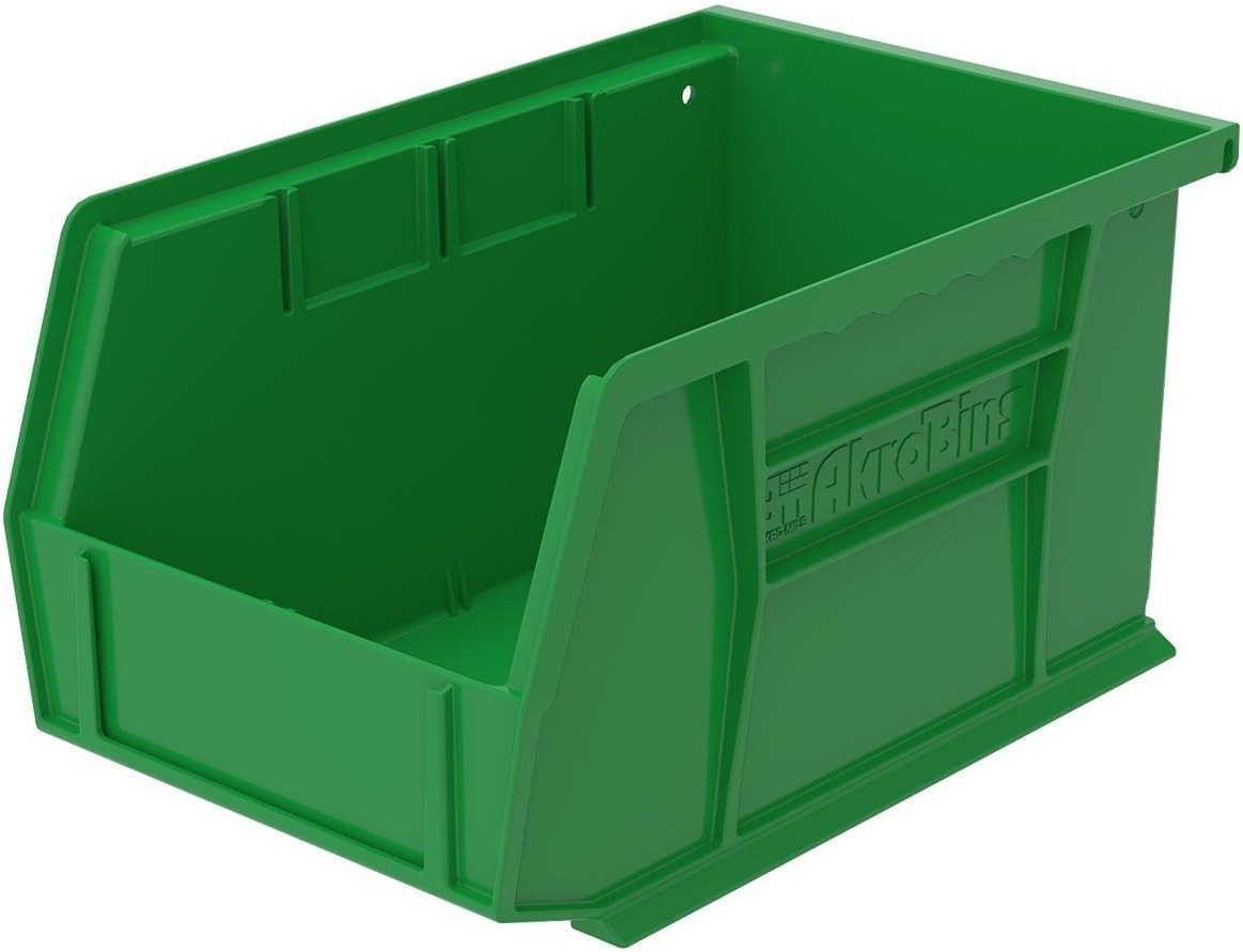 30237 Akrobins Plastic Hanging Stackable Storage Organizer Bin 9inch X 6inch X 5