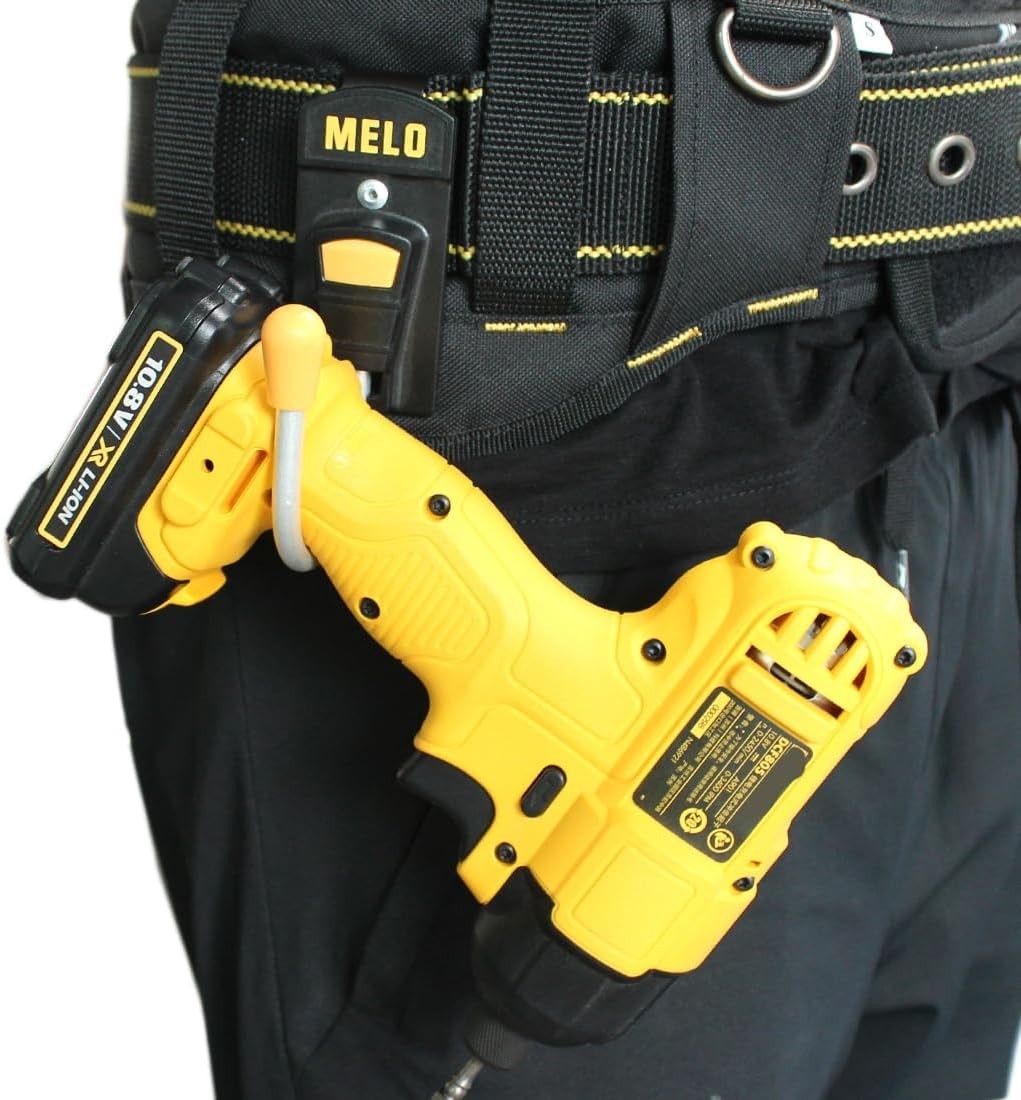 Durable 180° Rotating Cordless Drill Holster with Utility Pocket – Gift for Men
