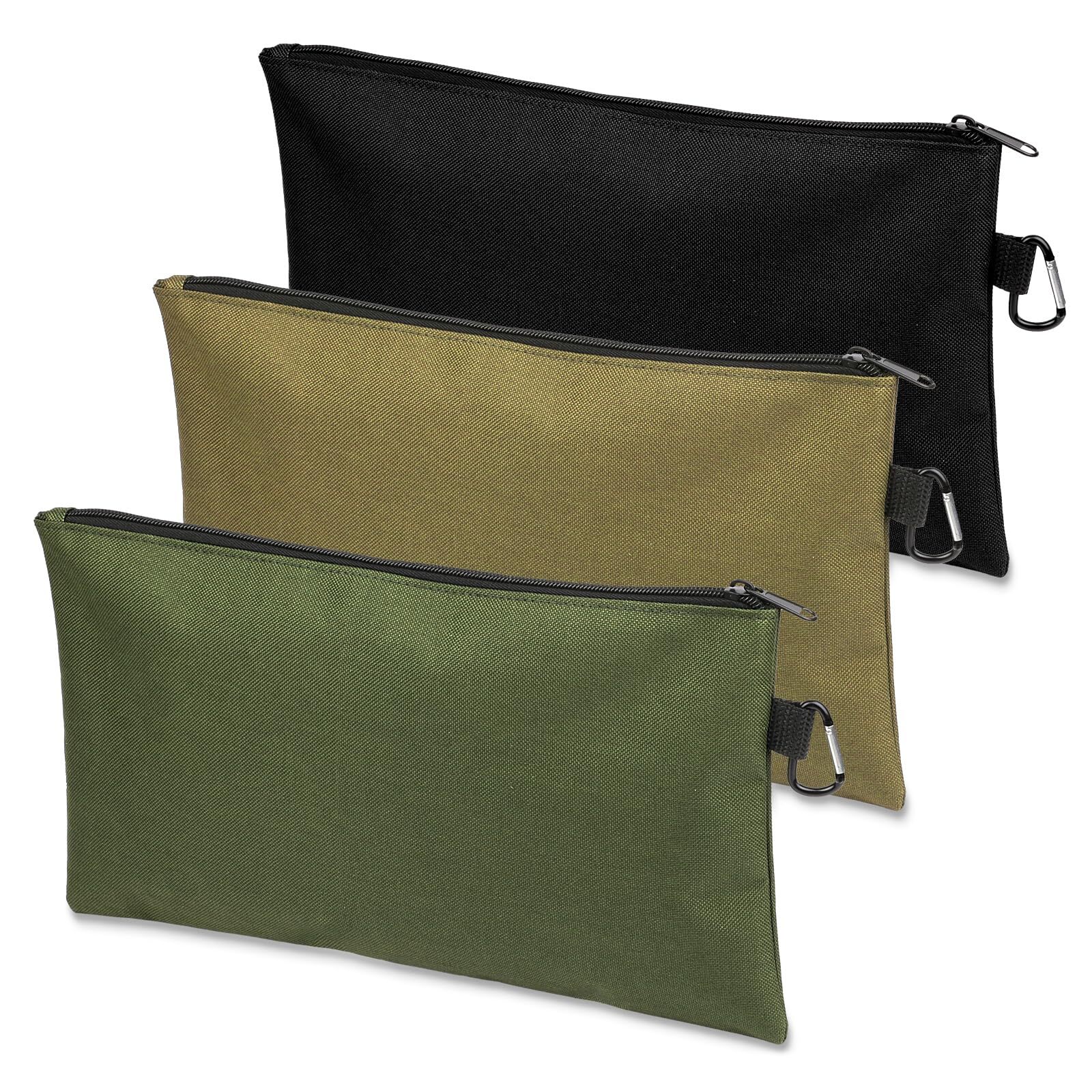 3 Pack Tool Bag Zipper Pouch Utility Multipurpose Storage Organizer