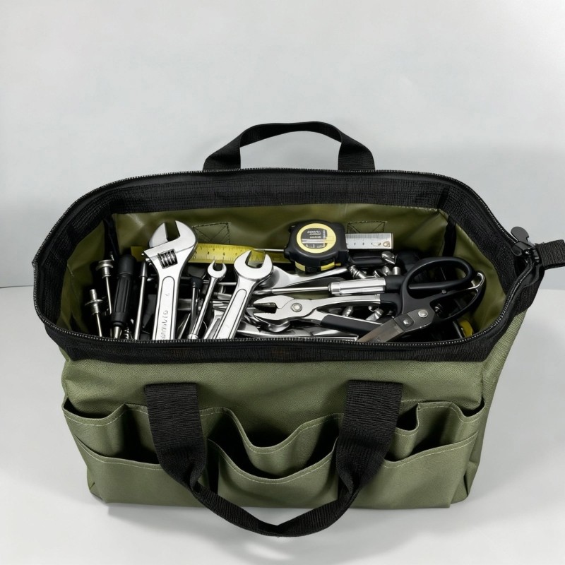 Reinforced Thick Tool Storage Bag with Reiforced Handle For Mechanics DIY