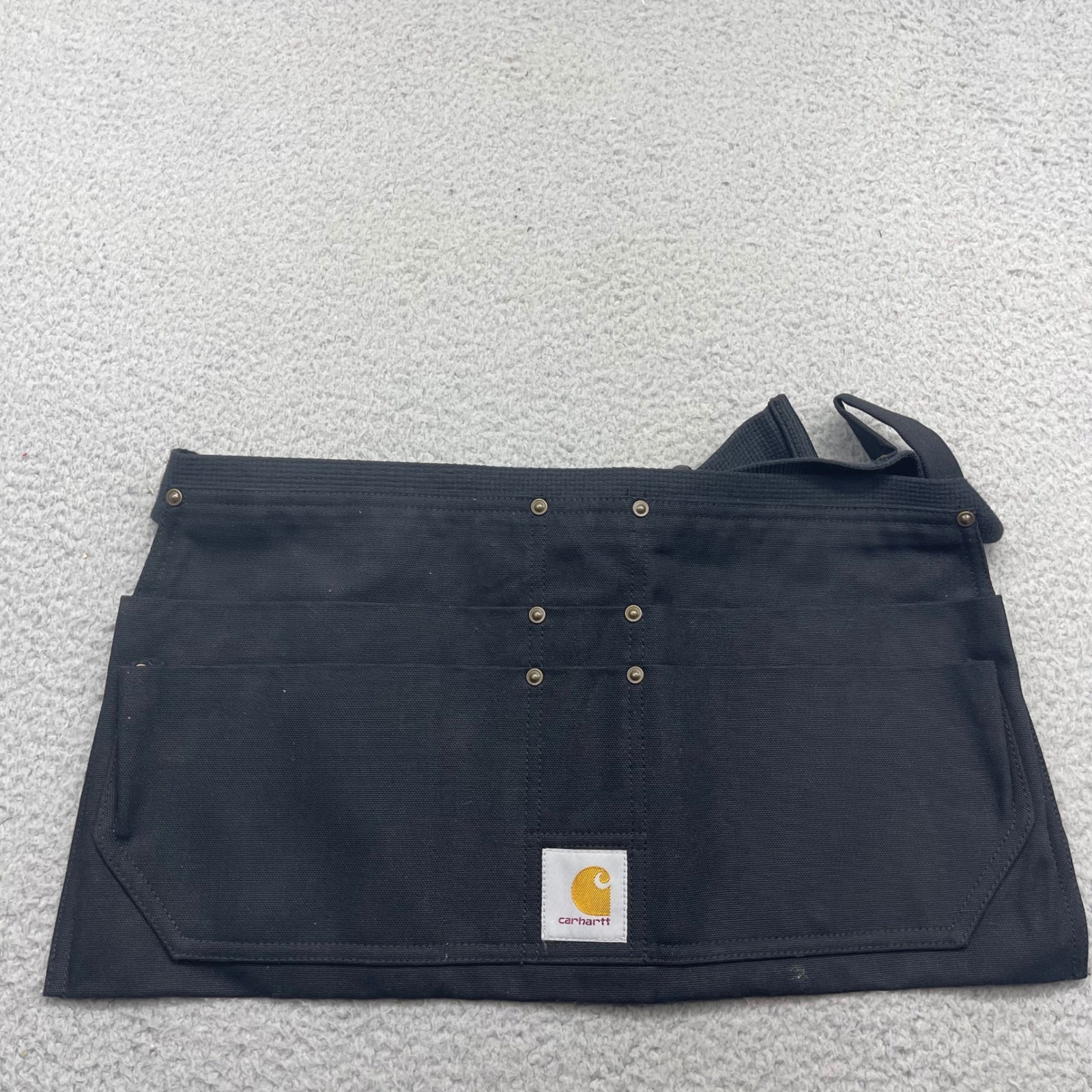 Carhartt AM6668-M 106668 BLK Duck Cotton Tool Pockets Firm Duck Waist Apron