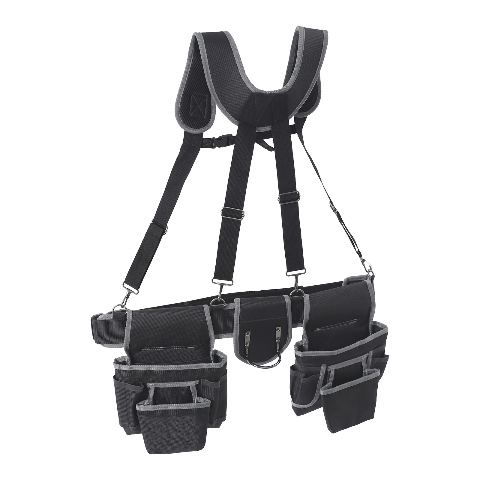 Tool Belt with Suspenders Multifunctional Electrician Tool Bag Heavy Duty Tool