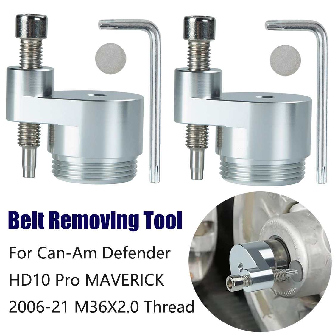 Belt Removing Tool For Can-Am Defender HD10 Pro MAVERICK 2006-21 M36X2.0 Thread
