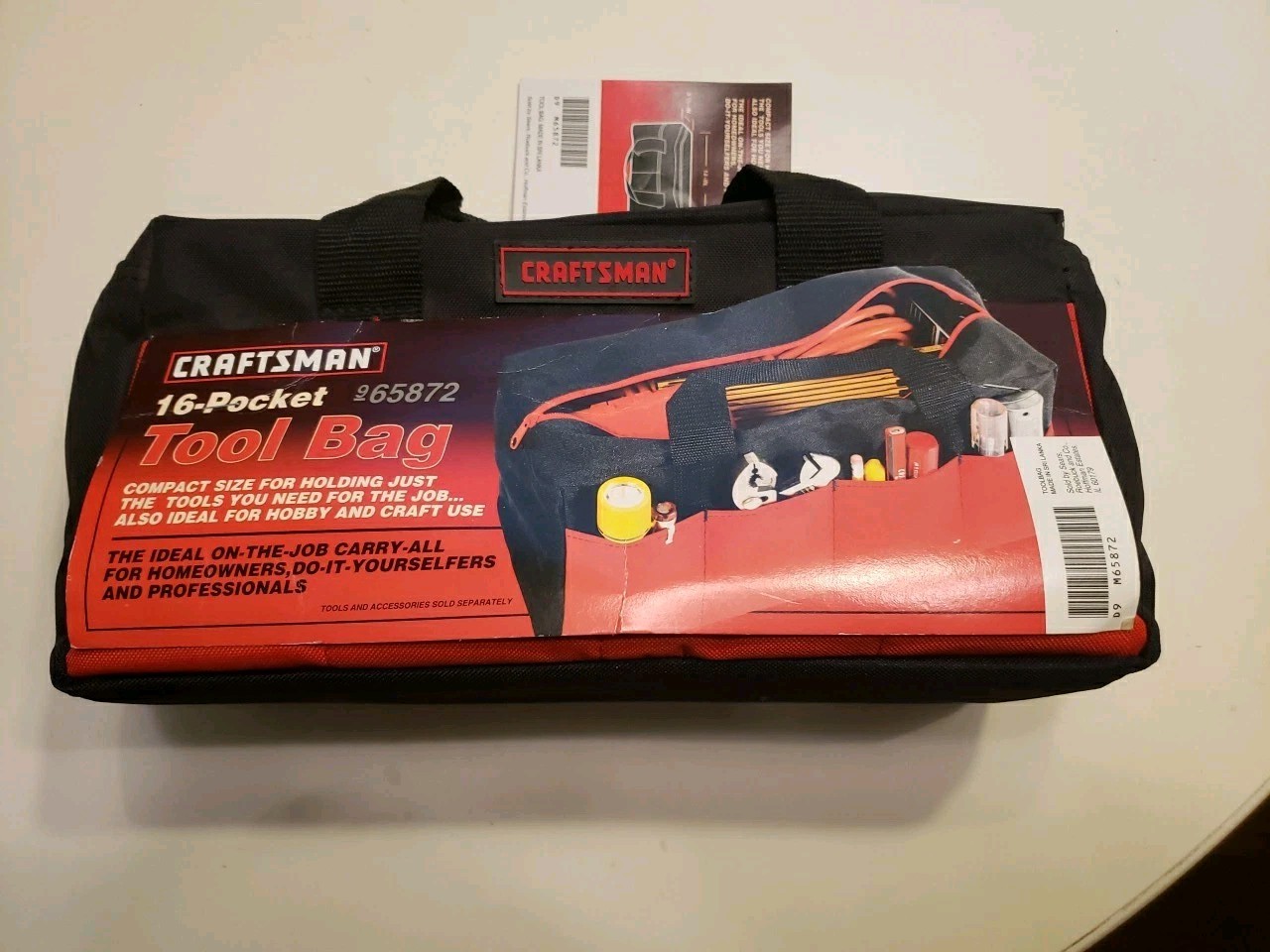 Craftsman 16 Pocket Tool Bag 14×7.5×5.5 Measurements