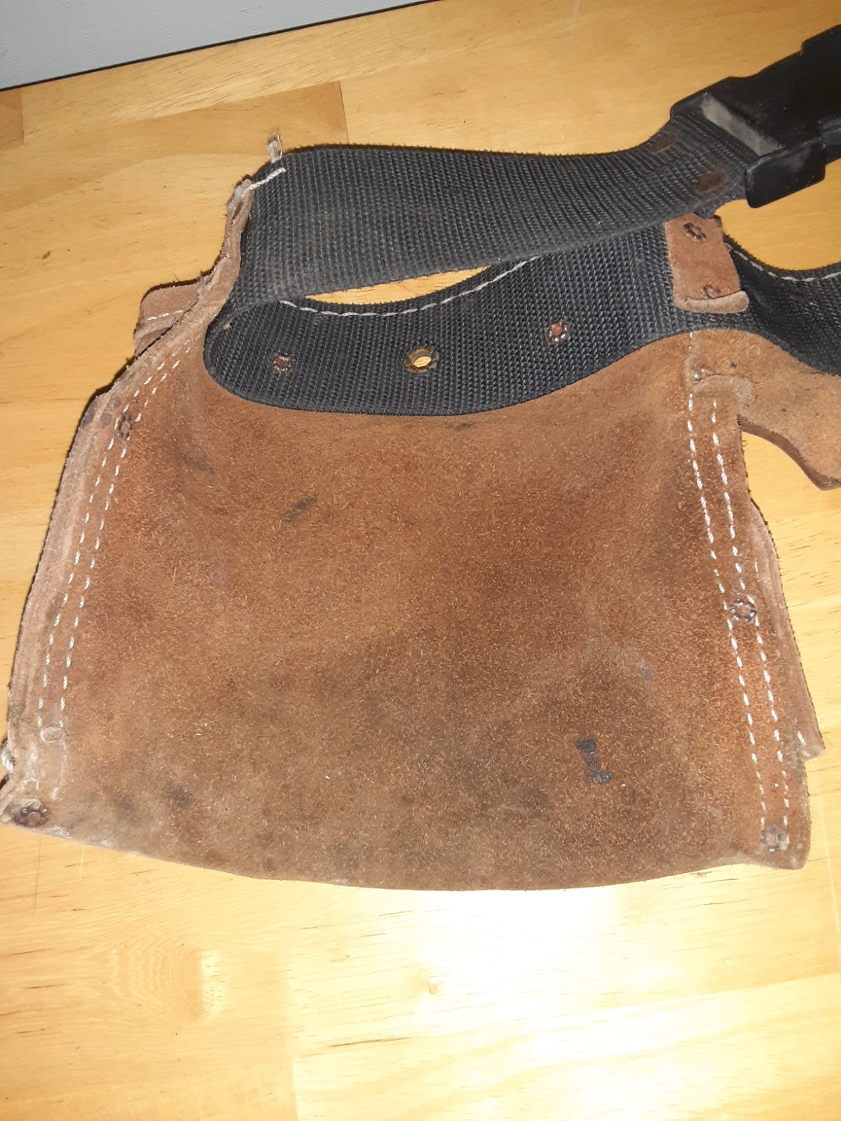 Custom Leather Craft CLC 370X3 Heavy Duty Brown Suede Tool Belt W/Hammer Hook