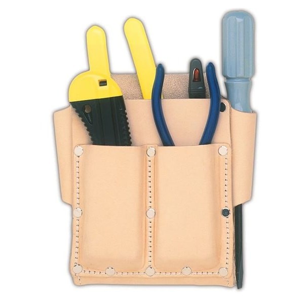 Clc Work Gear 700 Tool Pouch, Tool Pouch, Tan, Leather, 5 Pockets