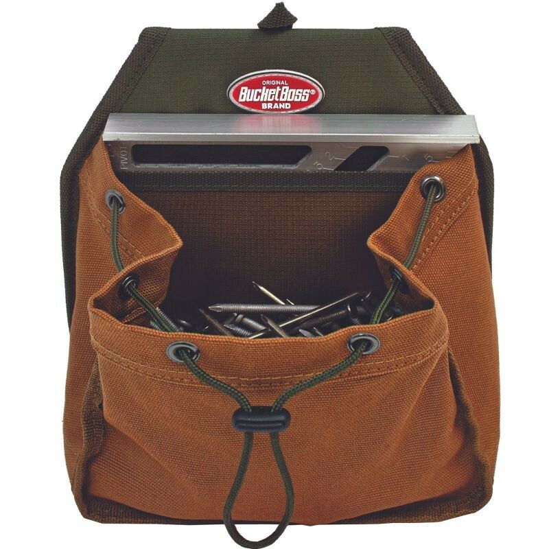 Bucket Boss Flap Fit Parachute Fastener and Parts Bag with Speed Square Pocket