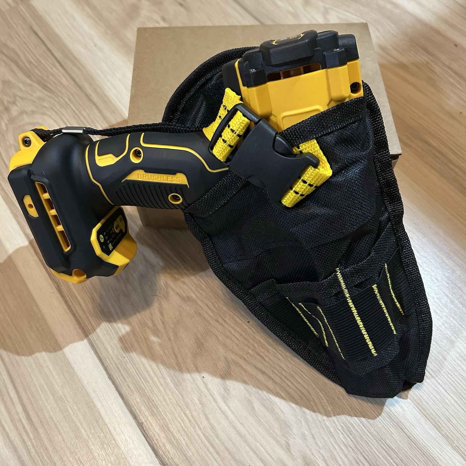 Power Tool Holster Cordless Drill Holster & Bit Storage (Tool Not Included)