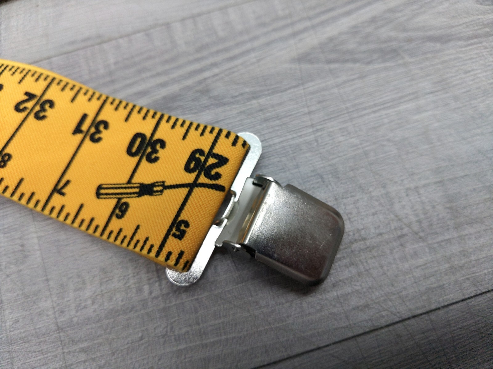 CLC Construction Suspenders Custom Leather Craft Heavy Duty Ruler Print 2” Wide