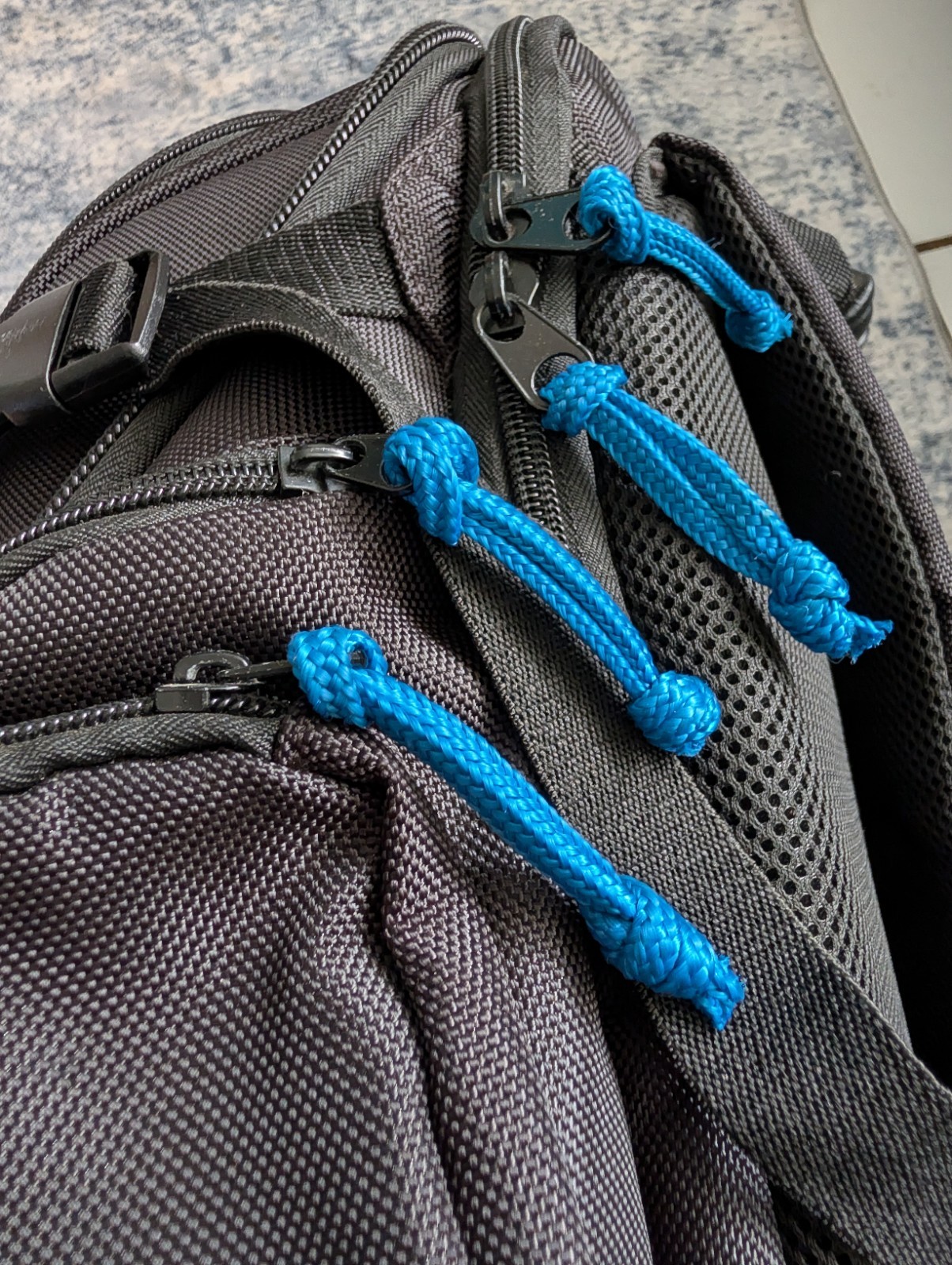 HART Tool Backpack Organizer Heavy Duty Storage Bag Black Blue