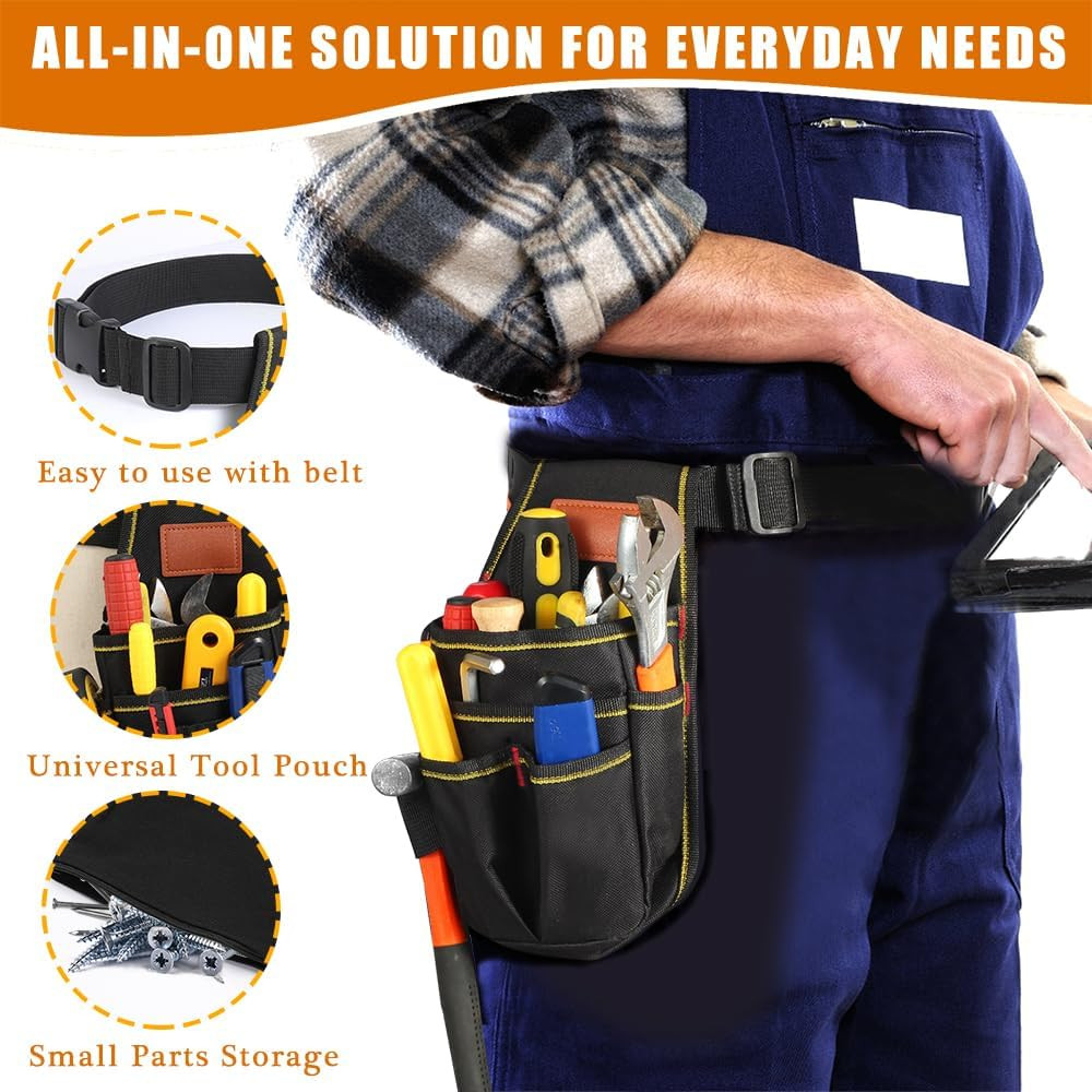 Small Tool Pouch, Small Tool Bag, Tool Pouch with Belt, Industrial Grade