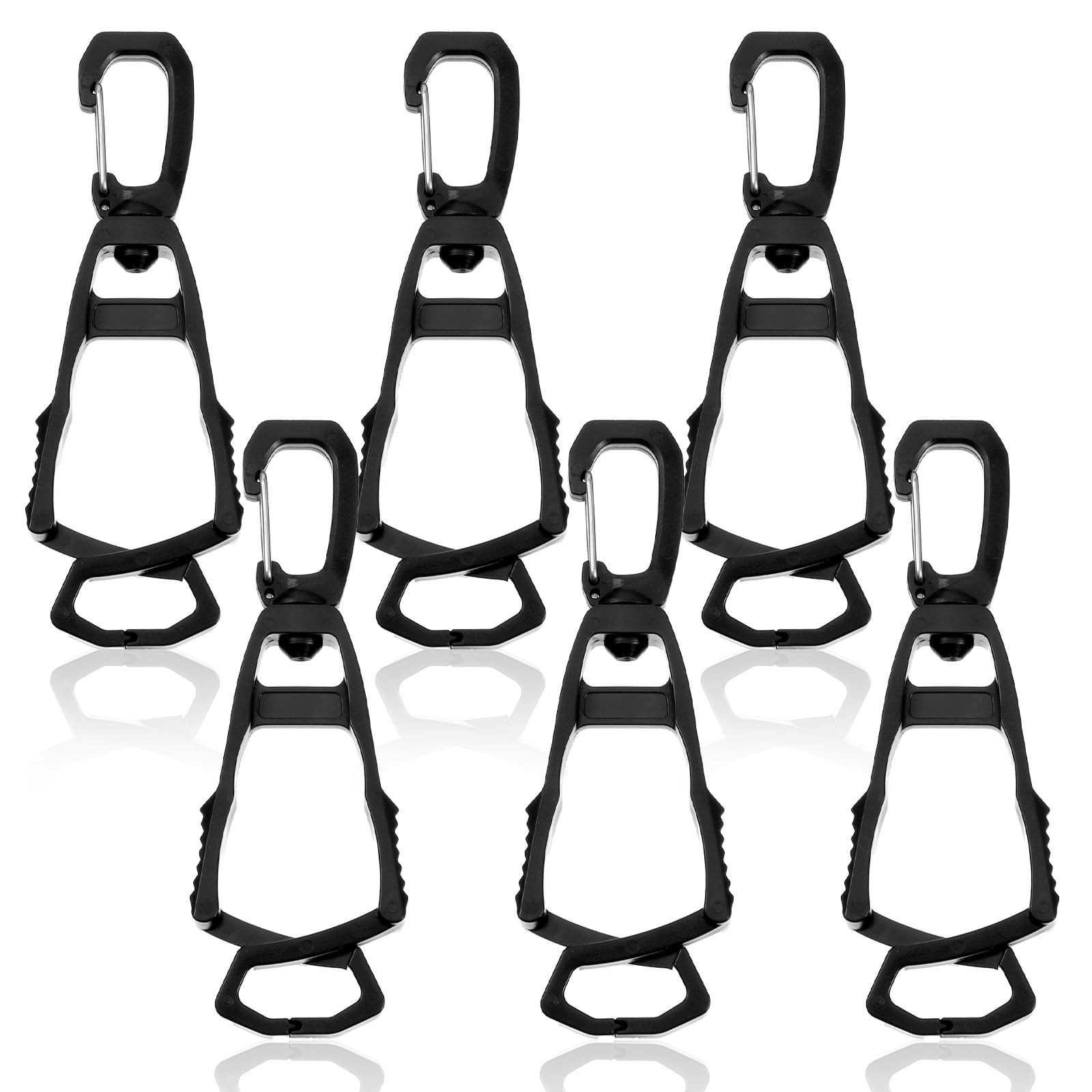 Xindojuz 6 PCS Glove Clips for Work Glove Holders, Powerful Bite Gloves Holde…