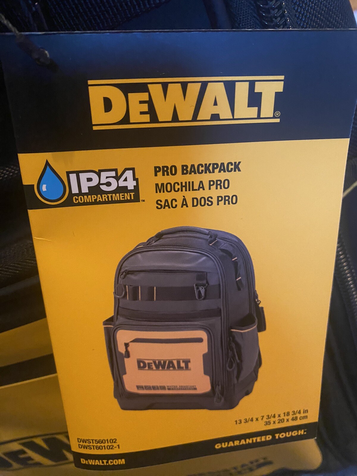 DeWALT DWST560102 PRO Durable Denier Fabric Backpack w/ 43 Pockets
